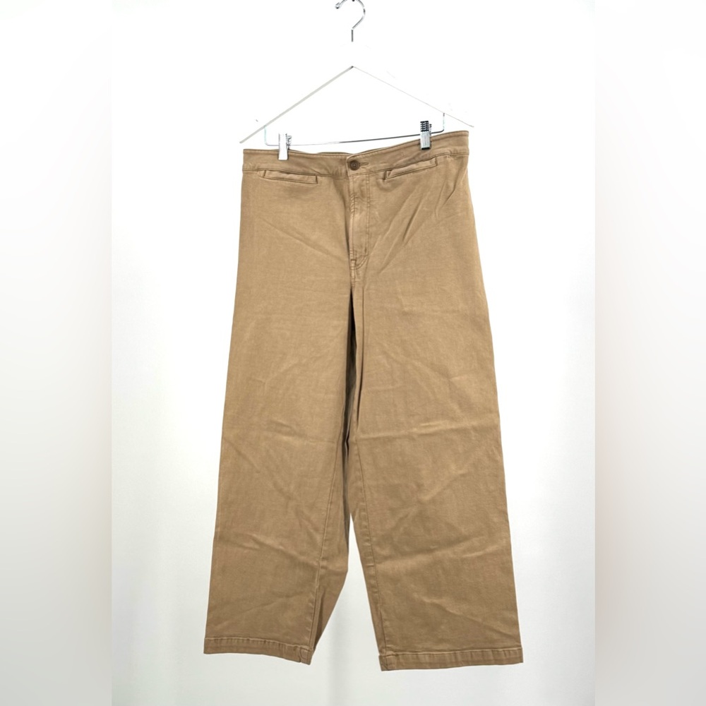 Madewell Tan Curvy Emmett Wide Leg Jean Pants Size 32